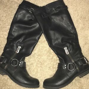 Genuine Black Leather Boots